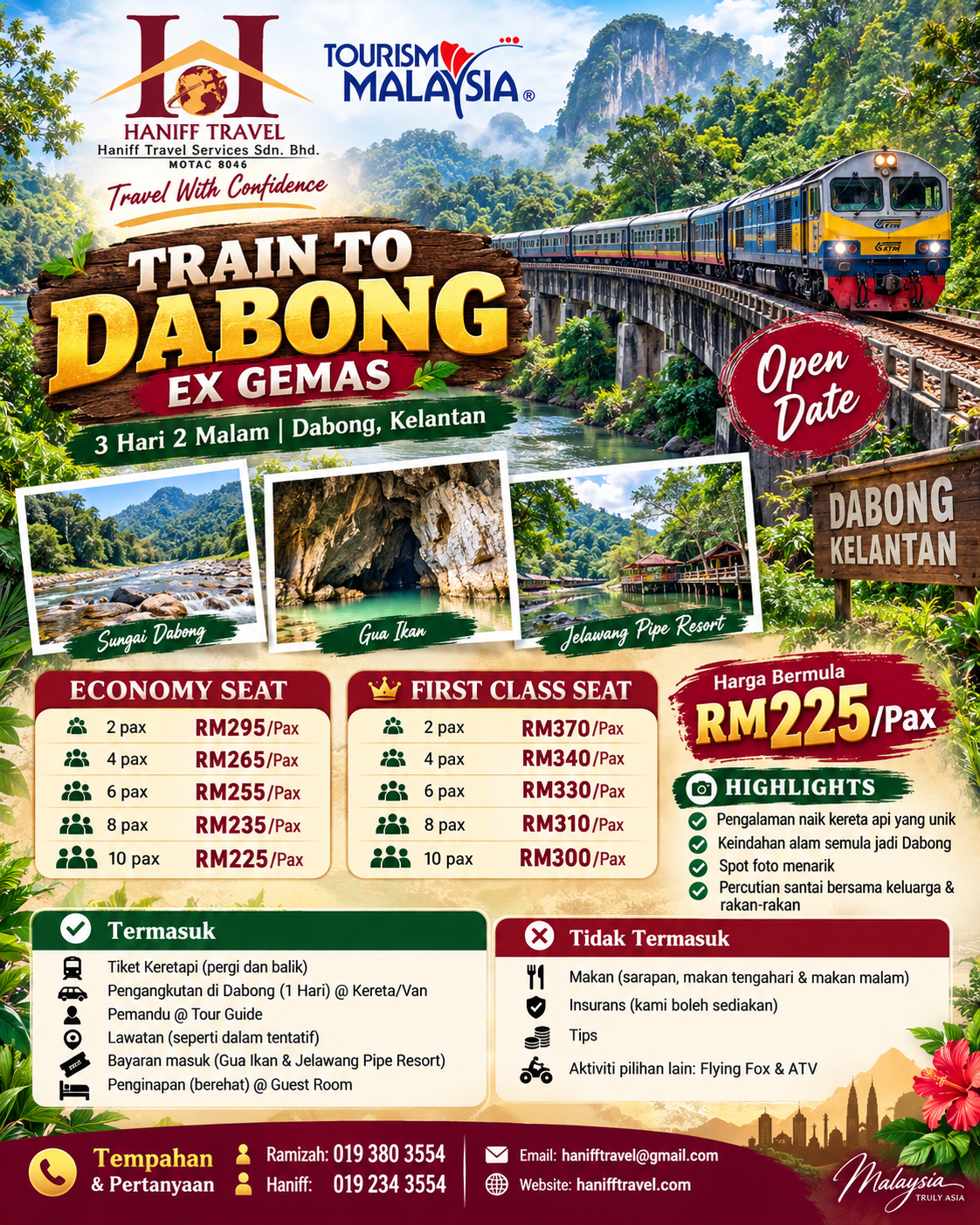 Poster Train to Dabong Ex Gemas, Open Date