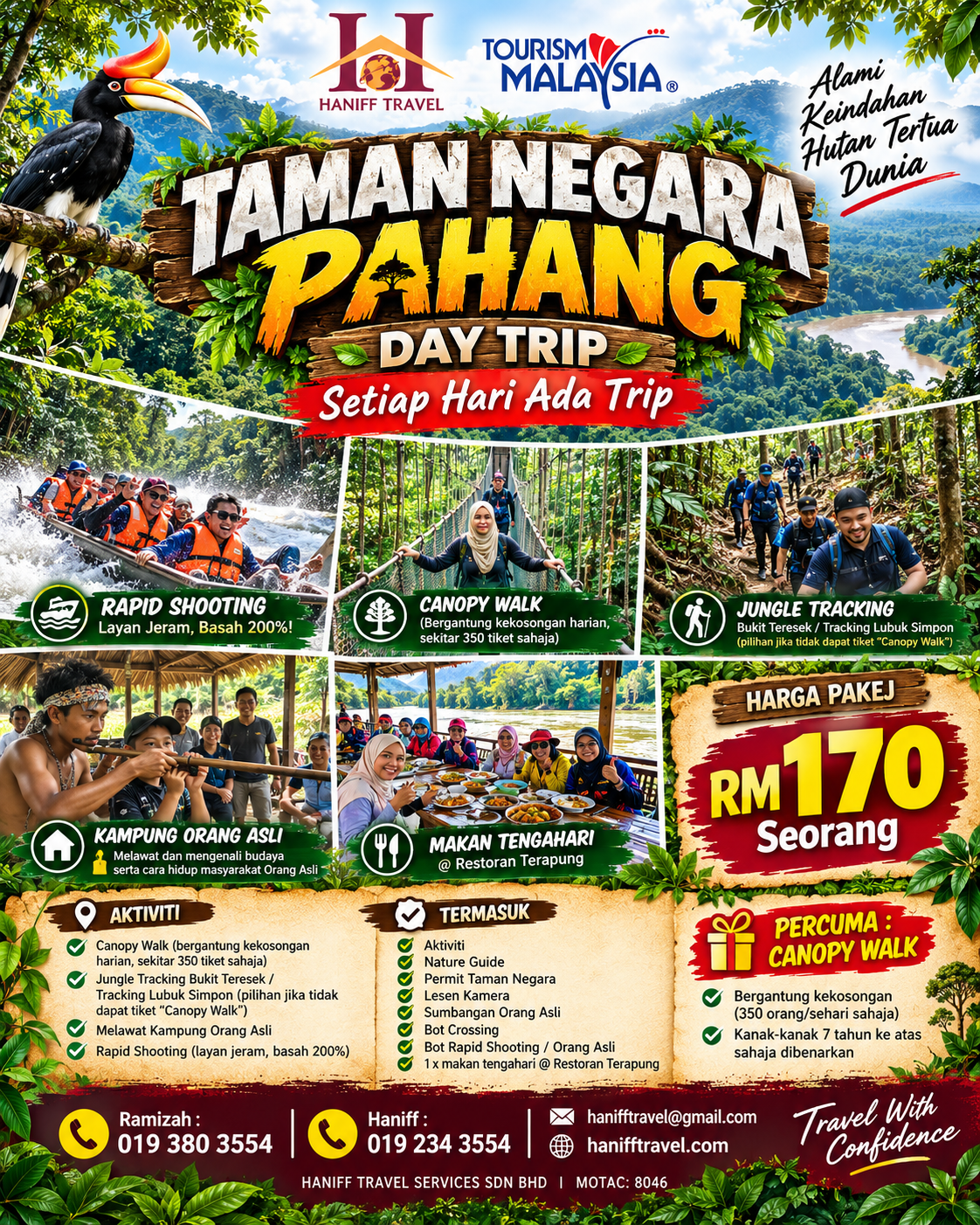 Poster Taman Negara Pahang Day Trip RM170
