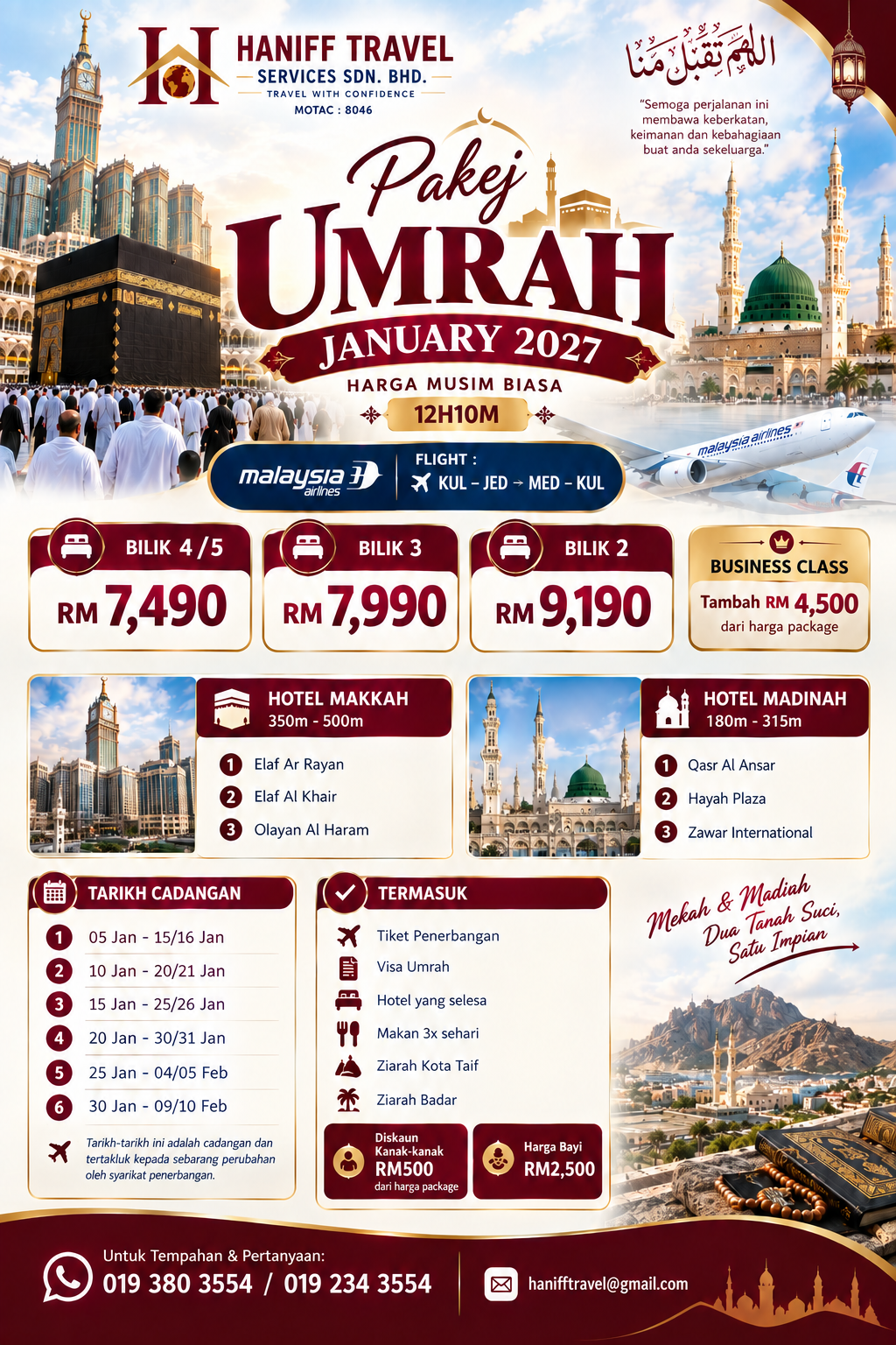 Poster Pakej Umrah Januari 2027
